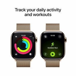 Apple Watch S11 Titan Gold Cellular 42mm con Correa Milanaise Dorada