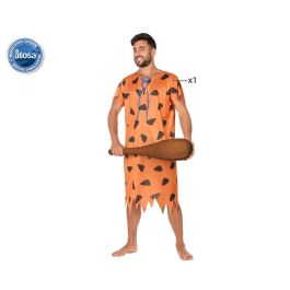Disfraz para Adultos Cavernícola Naranja (2 Piezas) XL Disfraz para Adultos Cavernícola Naranja (2 Piezas) XL