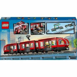 LEGO City 60423 Tranvía y Estación del Centro de la Ciudad, vehículo para niños a partir de 7 años