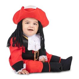 Disfraz garfio bebé sombrero con peluca textil, chaqueta, cuello, garfio textil, pantalón y polainas talla 12-24 m Disfraz garfio bebé sombrero con peluca textil, chaqueta, cuello, garfio textil, pantalón y polainas talla 12-24 m