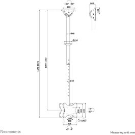Soporte de Mesa para Pantalla Neomounts CL35-340BL22 42" 23"-42" 43"