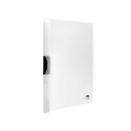 Liderpapel Dossier Pinza Lateral Polipropileno DIN A4 Transparente para 30 Hojas con Pinza Deslizante