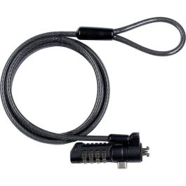 eSTUFF Cerradura de seguridad con combinación de 4 ruedas para K-Slot, cable de acero, protección antirrobo universal Precio: 25.4999998. SKU: B18PLS3TP5