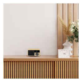 Sangean DDR-7 Radio Digital Personal de Madera Natural, DAB+, FM, Bluetooth 5.0, Pantalla OLED, 8W, Batería Recargable