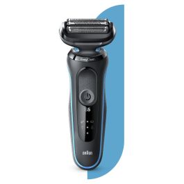 Braun 50-M1000s Máquina de Afeitar Láminas Series 5 Wet&Dry, Lavable, Batería Litio 50 min, Negro/Azul