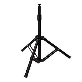 Edm Trípode para focos de aluminio, altura ajustable 68-103cm, Ø72cm, negro
