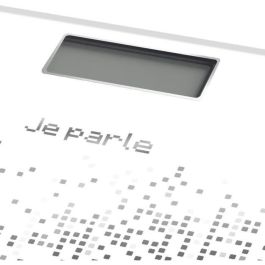 Little Balance Báscula de baño digital de voz parlante 180 kg / 100 g con Gran pantalla LCD de Vidrio templado en color Negro