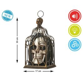 Decoración para Halloween Calavera 33 x 17 x 17 cm Blanco