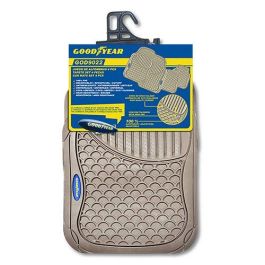 Goodyear Alfombra Goma Beige 4 Piezas Cs4 GOD9022 Muy Alta Resistencia Antideslizante