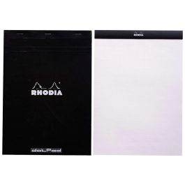 Rhodia Bloc de Notas Black Dot Pad DIN A5 80 Hojas 80 g/m² Liso con Puntos Negros 5 mm Perforado