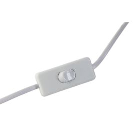 DKD Home Decor Lámpara de Sobremesa Tradicional Blanco Beige Set de 2, Metal Porcelana con Pantalla de Tela, 35cm Alto, Tipo Bombilla E14
