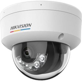 Hikvision Cámara IP Minidomo 4M 2.8mm ColorVu Smart Hybrid Light WDR IR/Blanca 30m IK08 IP67 para SMB