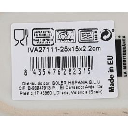 Fuente Ovalada Ivar Nordic Brillo, 25x15x2.2 cm, Marca Inde (18 Unidades) Fuente Ovalada Ivar Nordic Brillo, 25x15x2.2 cm, Marca Inde (18 Unidades)