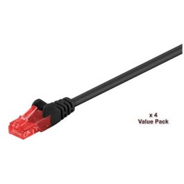 MicroConnect Cable de Red CAT6 U/UTP 20m, Negro VALUEPACK (4 Piezas) - Conexión Fiable y Conveniente hasta 250 MHz Precio: 27.89000027. SKU: B1F3YD639M