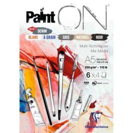 Bloc De Dibujo Clairefontaine Paint On Multitecnicas Encolado A5 250G 24H Colores (6 Col X 4 Hojas) (Set de 4) Precio: 20.59000008. SKU: B1D66YBNC2