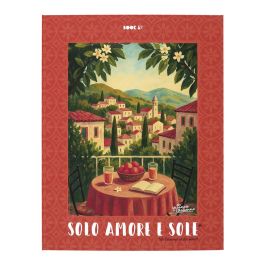 Home Deco Factory Libro-Caja Dolce Vita Viaggo e liberta, Dolce far niente, Solo amore e sole, La vita e bella Caja de almacenamiento decorativo 17x3,8x22 cm