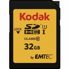 Tarjeta de Memoria Micro SD con Adaptador Kodak SDHC32GBCLASS10U1 32 GB SDHC UHS-I Clase 10