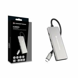 Conceptronic HUBBIES17G Hub USB Tipo C 7 Puertos USB 3.2 Gen 2 10Gbps Power Delivery 100W