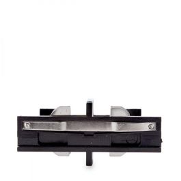 Conector Recto Carril Trifásico Negro Conector Recto Carril Trifásico Negro