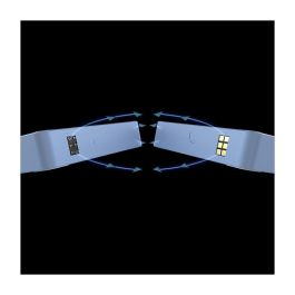 Thermaltake CT140 EX Reverse ARGB Sync 140mm - Ventilador para PC Hidráulico, Pack de 3, Azul Hortensia, PWM, Flujo de Aire 94.95 CFM