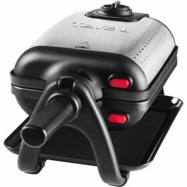 Tefal WM756D12 King Size Waffle Maker 1200W Light Termostat Luces encendido/apagado Tournant y Mango de acero de acero/acero inoxidable plegable/acero inoxidable