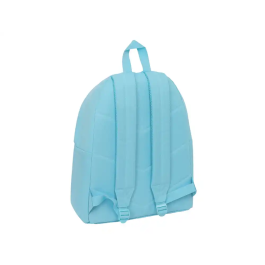 Mochila Escolar Benetton Celeste Celeste 33 x 42 x 15 cm