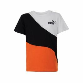Camiseta de Manga Corta Niño Puma Power Cat Negro
