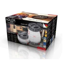 ADLER Hervidor Eléctrico Plegable para Viaje, 0.6 Litros, 750W, Hecho de Silicona