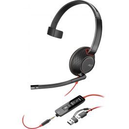 Poly 8X230A6 Auricular Mono Blackwire 5210, Micrófono con Cancelación de Ruido, Conectividad USB-C/A y 3.5mm, Negro Precio: 85.49999997. SKU: B183CJVCEY