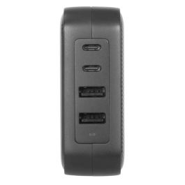 Targus APA109GL Cargador de Pared Universal 100W Power Delivery 2xUSB-C 2xUSB-A Carga Rápida Negro Internacional