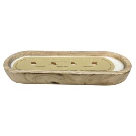 DKD Home Decor Vela Decorativa Balinesa Natural para Ambientes Cálidos y Relajantes, de Paulownia y Cera, 10.7 x 5 x 32.5 cm Precio: 21.49999995. SKU: B13NMFRV5J
