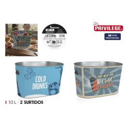 Inde Cubo de Hielo Oval Privilege, 10 Litros, Acero Inoxidable, 32.7 x 19.5 x 20 cm (8 Unidades) Precio: 28.49999999. SKU: B1GNM38FRX