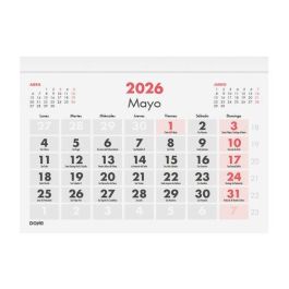 Calendario (2026) Dohe Faldilla Dohe Mensual Numeros Grandes 105X150 Precio: 2.59000016. SKU: B1CPWL43XL