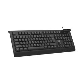 Ewent EW3286 Teclado de Seguridad Universal con Lector de Tarjetas Inteligentes USB Alámbrico QWERTY Español Negro