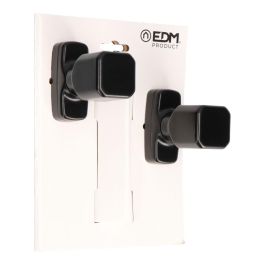 Edm Juego Pomo Recuperable 6807 Aluminio Negro 37x83x69mm Distancia Maxima Entre Pomos 39mm
