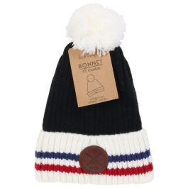 Sensly Gorro con Emblema y Pompón, Colores Surtidos Azul, Negro, Gris, Talla Única Precio: 4.49999968. SKU: B18BGZJY25