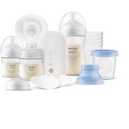 Philips Avent PHI8720689008013 - Kit Extractor de Leche Eléctrico Recargable con Tecnología Natural Motion y diseño Simple