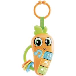 Lisciani Giochi LIS8008324109876 Sonajero Electrónico CAROTINA BABY Zanahoria con Melodías, Sonidos de Animales y Mordedor