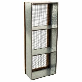 Estantería Alexandra House Living Marrón Gris Madera Metal 20 x 91 x 35 cm