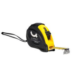 Q-connect Flexometro con Freno Material Antichoque 19 mm Ancho Longitud 5 mt