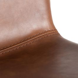 Taburete Marrón Metal / Simil Piel 47 X 47 X 103 cm