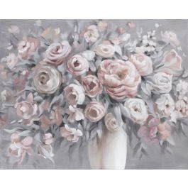 DKD Home Decor Cuadro Tradicional Multicolor Lienzo Pino Florero 100 x 80 x 3.7 cm (2 Unidades)