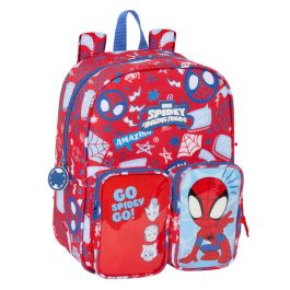 Mochila Escolar Spider-Man Rescue Azul Rojo 22 x 27 x 10 cm Precio: 20.59000009. SKU: B1H5KF3SQ8