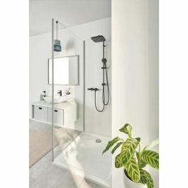 Grohe 266982431 Vitalio Comfort 250 Columna de Ducha con Desviador Manual, Ahorro Agua, Negro Mate