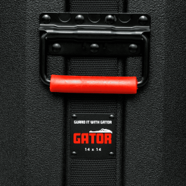 Gator Estuche Para Tom Base 14" X 14" Gator - Plástico Moldeado, Terciopelo Interior