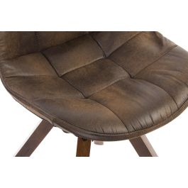 DKD Home Decor Silla Scandi Marron Natural 55 x 85 x 47 cm (2 Unidades)