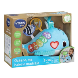 Vtech Baby VT3417765628054 Océane, Mi Ballena Musical (Botellas de Plástico Reciclado)
