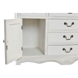 DKD Home Decor Versalles3 Buffet Tradicional Blanco Marron Claro 6 Cajones 2 Puertas 118x45x90 cm