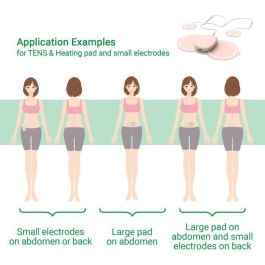 Medisana TT 250 TENS Dispositivo Alivio Dolor Menstrual Abdomen y Espalda con 4 Electrodos Beige