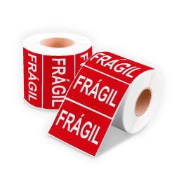 Q-connect Etiqueta Fragil 50x100 mm Rollo de 200 Unidades